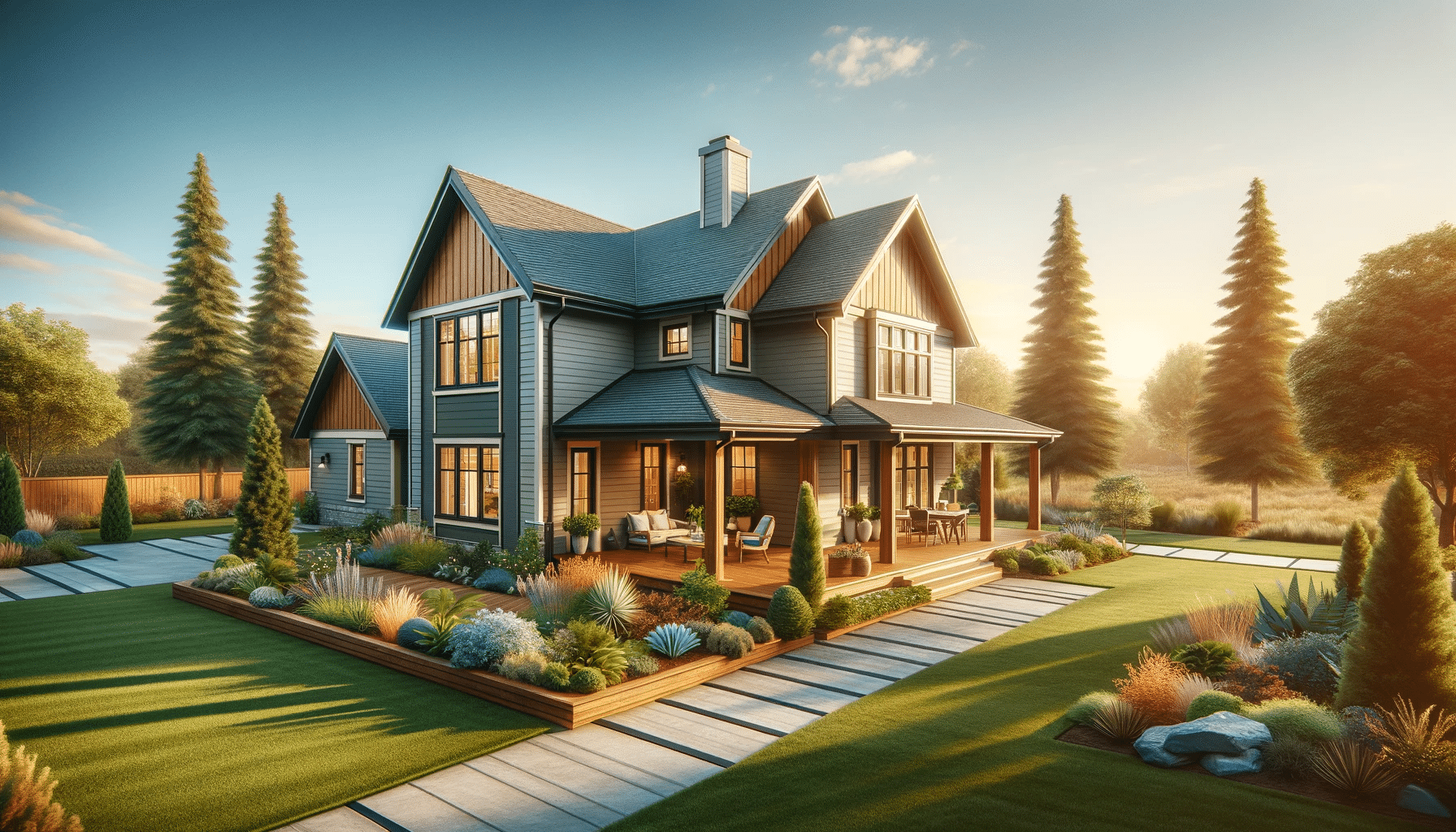 A featured blog image for the article titled 'BOOST YOUR HOME’S APPEAL WITH TOP HARDIE BOARD SIDING IDEAS'. The image should showcase a modern home wi