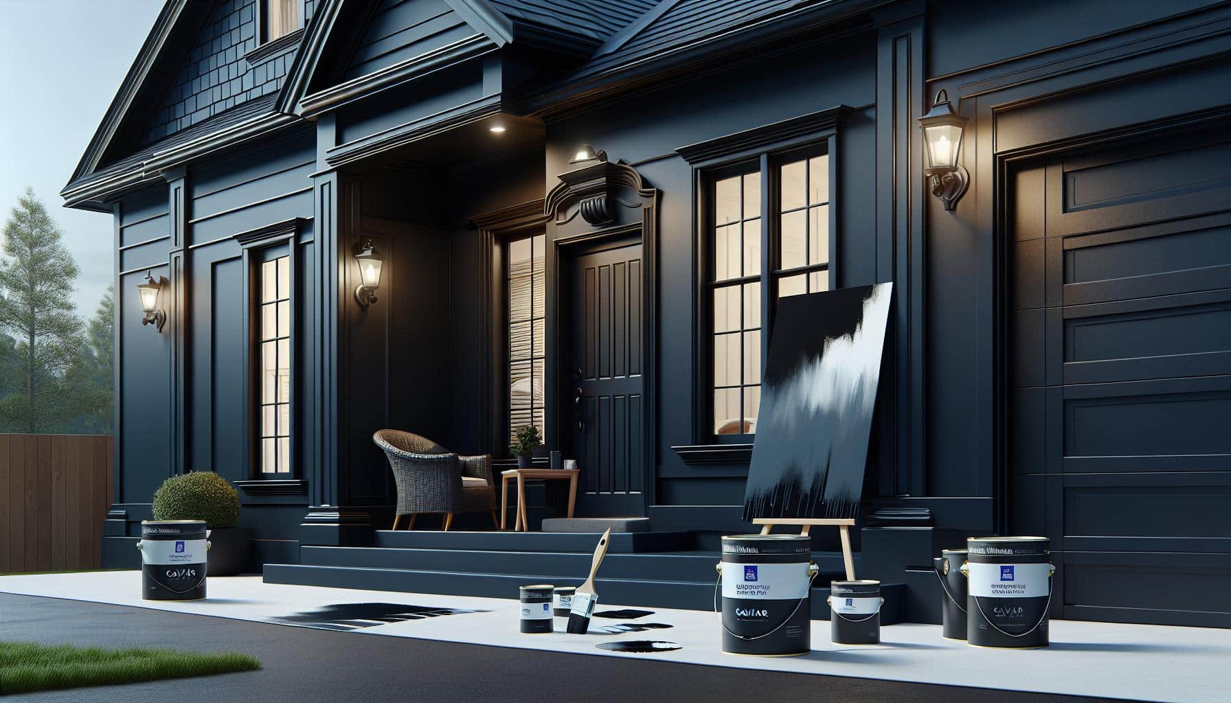 Elevate Your Home's Appeal with Sherwin Williams Caviar Exterior Paint