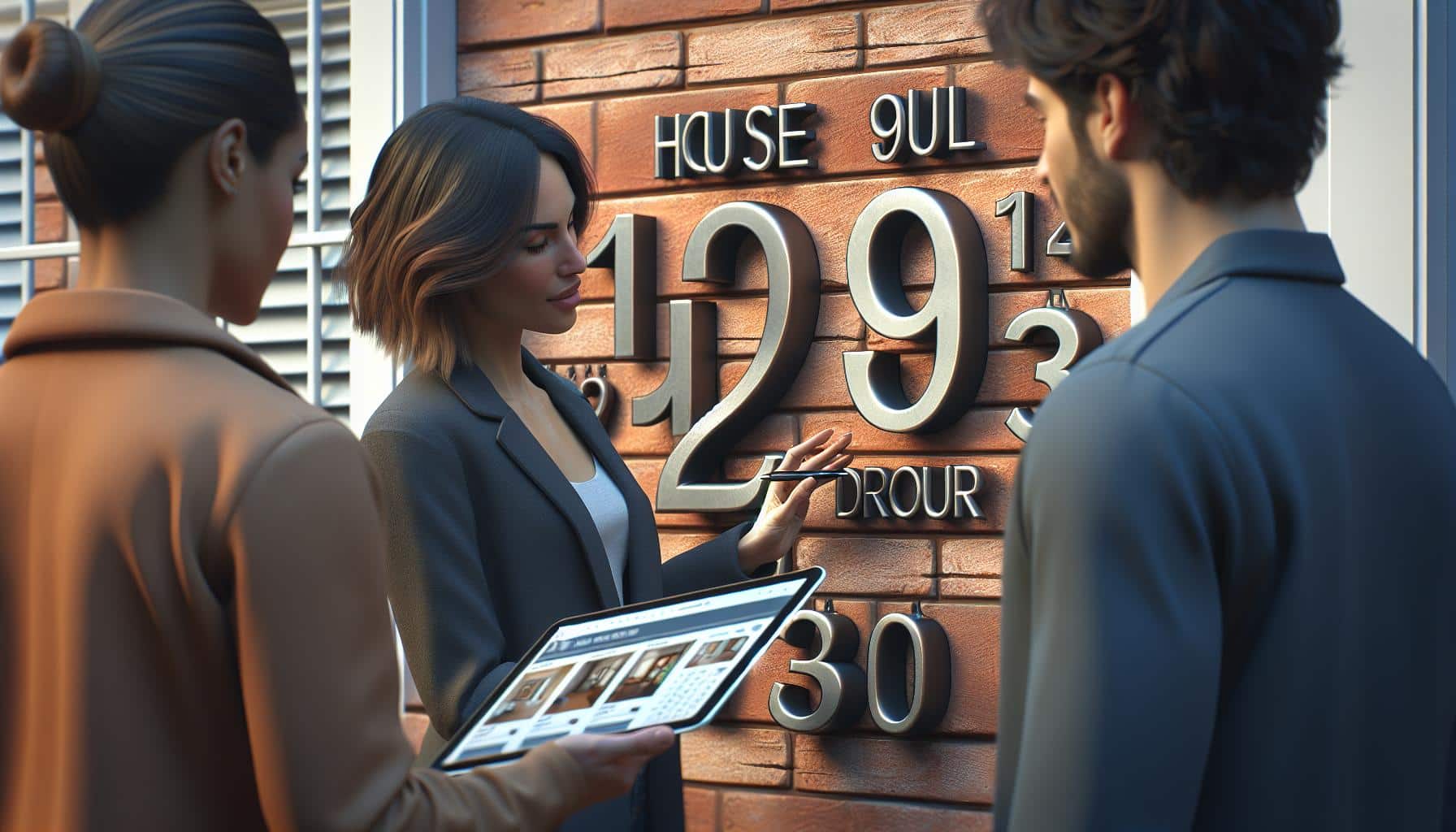 Upgrade Your Curb Appeal Perfect House Numbers for Brick Homes FADE